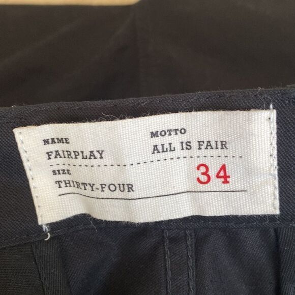 NWT FairPlay Los Angeles Gaston Work Pant Black - Picture 4 of 14